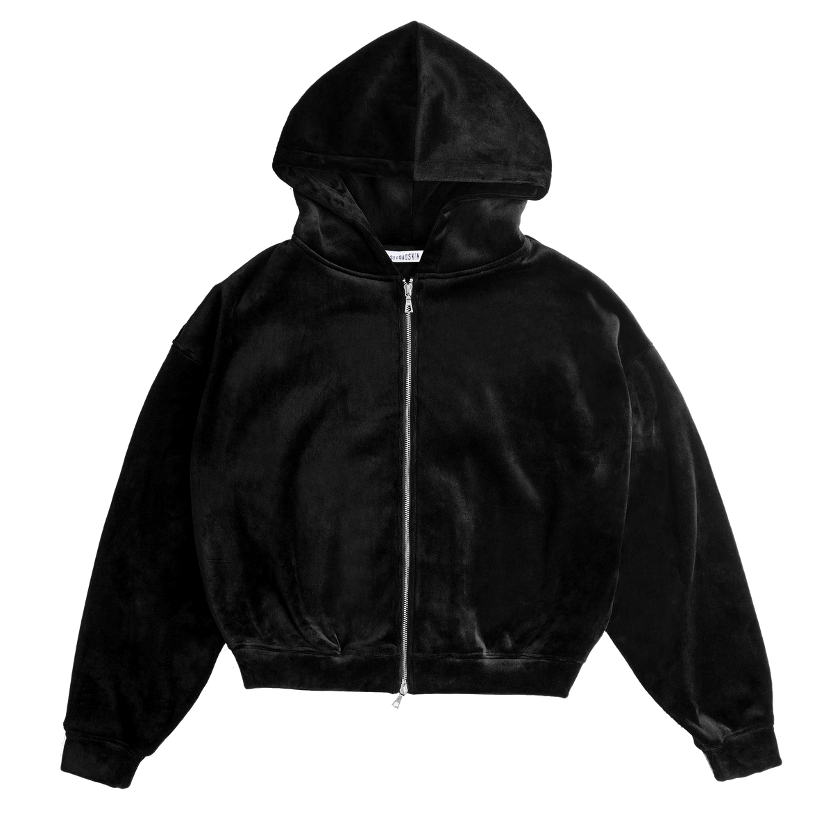 Velvet zip up online jacket